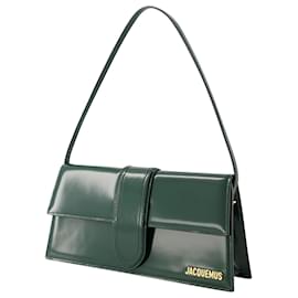 Jacquemus-Le Bambino Long Bag - Jacquemus - Leather - Dark Green-Green