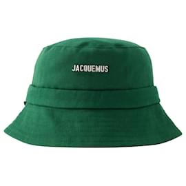 Jacquemus-Le Bob Gadjo Bucket Hat - Jacquemus - Cotton - Green-Green
