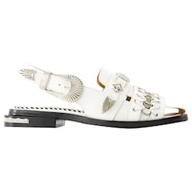 Toga Pulla-AJ1312 Sandalias - Toga Pulla - Piel - Blanco-Blanco