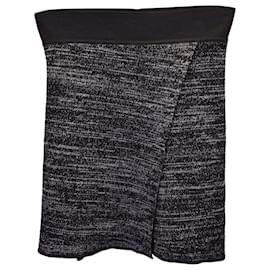 Isabel Marant-Isabel Marant Cashlin Knit Skirt Wrap Effect in Black Polyamide-Black