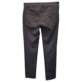 Brunello Cucinelli-Brunello Cucinelli Straight Leg Pants in Grey Virgin Wool-Grey