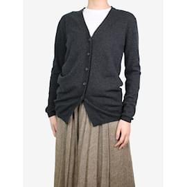 Autre Marque-Grey button-up cashmere cardigan - size L-Grey