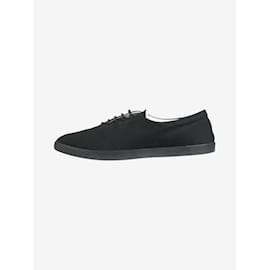 The row-Sapatos rasos de lona preta com cadarço - tamanho UE 40.5-Preto