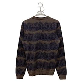 Louis Vuitton-***LOUIS VUITTON × NEMETH (Louis Vuitton x Nemeth)  Christopher Nemeth Crew Neck Knit Logo Rope RM152M-Brown