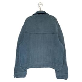 Louis Vuitton-***LOUIS VUITTON (Louis Vuitton)  giacca in maglia con bottoni grossi-Grigio