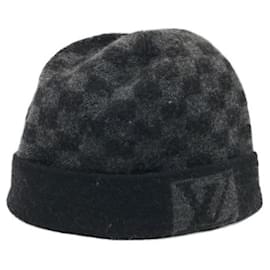 Louis Vuitton-***LOUIS VUITTON (Louis Vuitton)  Cappello in maglia Bonnet Petit Damier-Nero