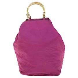 Prada-PRADA Handtasche Nylon Pink Auth 54383-Pink