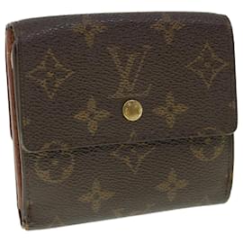 Louis Vuitton-LOUIS VUITTON Monogramm Porte Monnaie Bier Cartes Crdit Wallet M61652 Auth 55610-Monogramm