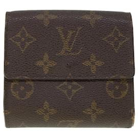 Louis Vuitton-Carteira LOUIS VUITTON Monogram Porte Monnaie Bier Cartes Crdit M61652 auth 55610-Monograma