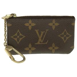 Louis Vuitton-Bolsa Moeda M LOUIS VUITTON Monograma Pochette Cles M62650 Autenticação de LV 54524-Monograma