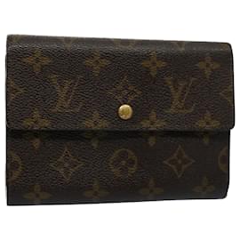 Louis Vuitton-LOUIS VUITTON Monogram Porte Tresor Etui Papie Wallet M61202 LV Auth 54090-Monogram