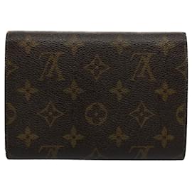 Louis Vuitton-LOUIS VUITTON Monogram Porte Tresor Etui Papie Geldbörse M61202 LV Auth 54090-Monogramm