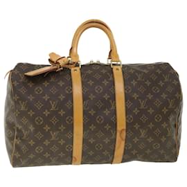 Louis Vuitton-Louis Vuitton-Monogramm Keepall 45 Boston Bag M.41428 LV Auth 54259-Monogramm