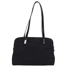 Prada-PRADA Shoulder Bag Nylon Canvas Black 002 1038 Auth bs8633-Black