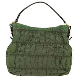 Prada-PRADA Shoulder Bag Nylon Green Auth ep1834-Green