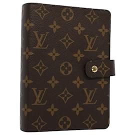 Louis Vuitton-LOUIS VUITTON Monogram Agenda MM Day Planner Cover R20105 LV Auth yk8740-Monograma