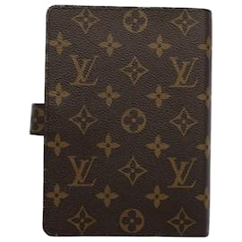Louis Vuitton-LOUIS VUITTON Monogramm Agenda MM Tagesplaner Cover R20105 LV Auth yk8740-Monogramm