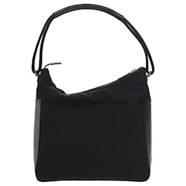 Gucci-GUCCI Shoulder Bag Canvas Black Auth bs8637-Black