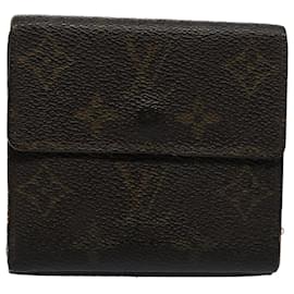 Louis Vuitton-LOUIS VUITTON Portafoglio Portefeuille Elise con monogramma M61654 LV Aut 54086-Monogramma