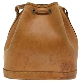 Louis Vuitton-Bolsa de mão LOUIS VUITTON Nomad Mini Noe Couro Bege M43528 Autenticação de LV 54637-Bege