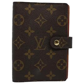 Louis Vuitton-LOUIS VUITTON Monogram Agenda PM Day Planner Cover R20005 LV Auth 54499-Monogram