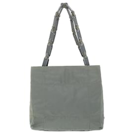 Prada-PRADA Shoulder Bag Nylon Gray Auth ep1810-Grey