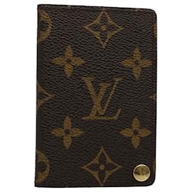 Louis Vuitton-LOUIS VUITTON Monogram Porte Cartes Credit Pression Card Case M60937 autenticación 53352-Monograma