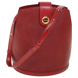 Louis Vuitton-LOUIS VUITTON Epi Cluny Bolsa de Ombro Vermelho M52257 LV Auth ar10346b-Vermelho
