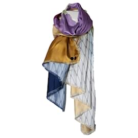 Autre Marque-Odeeh, bufanda con valla estampada multicolor-Multicolor