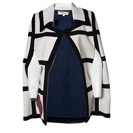 Autre Marque Jan Taminiau, White checkered cape White