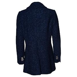 Autre Marque-Chanel, Navy blue and black tweet jacket-Blue