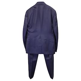 Gucci-Gucci Two-Piece Suit Set in Navy Blue Wool-Navy blue
