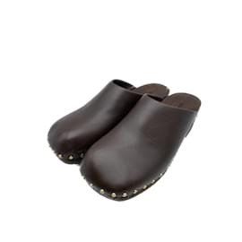 Khaite-KHAITE  Mules & clogs T.eu 39.5 leather-Brown