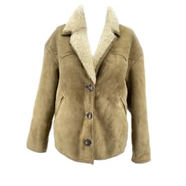 Isabel Marant Etoile-ISABEL MARANT ETOILE  Coats T.fr 36 Fur-Beige