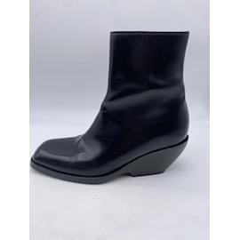 Khaite-KHAITE Botines T.UE 39 Cuero-Negro