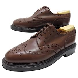 JM Weston-JM WESTON SHOES 590 TRIPLE INSOLES 9E 43 wide 43.5 SHOE SHOES-Brown