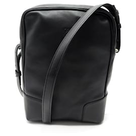 Loewe-NEW LOEWE MEN'S BAG IN BLACK LEATHER LEATHER SHOULDER BAG NEW HAND BAG-Black