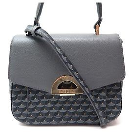 Fauré Le Page BORSA A MANO FAURE LE PAGE PARADE BORSA A MANO MONOGRAM IN PELLE GRIGIA Grigio
