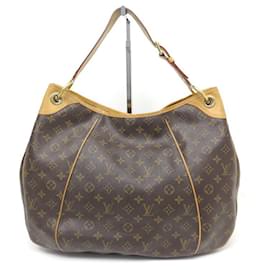 Louis Vuitton-LOUIS VUITTON GALLIERA GM BOLSA MONOGRAMA LONA BOLSA DE MÃO DE OMBRO-Marrom