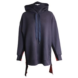 Stella Mc Cartney Stella McCartney All Is Love Kapuzenpullover aus marineblauer Baumwolle Blau