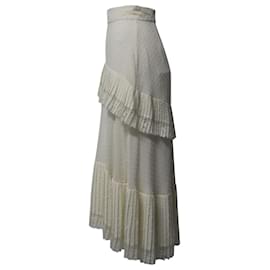 Zimmermann-Zimmermann Midi Skirt in White Polyester-White