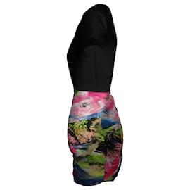 Diane Von Furstenberg-Diane Von Furstenberg Printed Skirt Mini Dress in Multicolor Silk-Multiple colors
