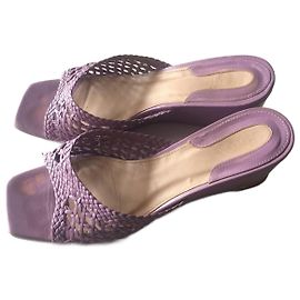 Rouje Mules compensées Violet