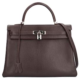 Hermès-hermes kelly 32-Marrone