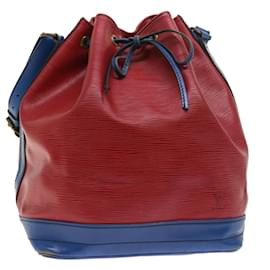 Louis Vuitton-Bolsa de ombro LOUIS VUITTON Epi Noe bicolor vermelho azul M44084 Autenticação de LV 54645-Vermelho,Azul