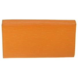 Louis Vuitton-LOUIS VUITTON Epi Porte Monnaie Cartes Crdit Wallet Mandarin M6359H Auth 55263-Other,Orange