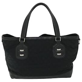 Gucci-gucci sac cabas en toile GG noir 241101 Ep d'authentification1802-Noir