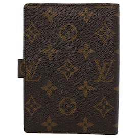 Louis Vuitton-LOUIS VUITTON Monogram Agenda PM Day Planner Cover R20005 Auth LV 54411-Monogramme