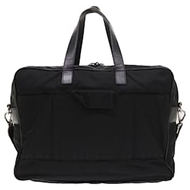 Prada-Prada Hand Bag Nylon 2way Black Auth ar10294-Black
