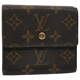 Louis Vuitton-Carteira LOUIS VUITTON Monogram Porte Monnaie Bier Cartes Crdit M61652 Auth ki3534-Monograma